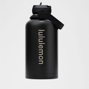 Lululemon Black Back To Life Water Bottle